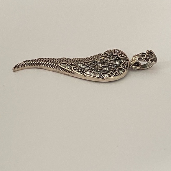 Angel wing cz pendant 925 sterling silver - Picture 4 of 4